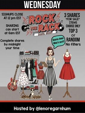 Wednesday, August 5, Rock the Rack share group